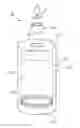 Fig. 01 - Candle holder with internal chamber