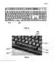 Fig. 03 - Electronic device keyboard spacebar with visual feedback associated with location sensing