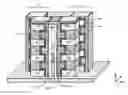 Fig. 01 - SGVC 3D architecture with floating gate device in lateral recesses on sides of conductive strips and insulating strips