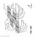 Fig. 12 - SGVC 3D architecture with floating gate device in lateral recesses on sides of conductive strips and insulating strips