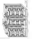 Fig. 14 - SGVC 3D architecture with floating gate device in lateral recesses on sides of conductive strips and insulating strips