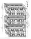 Fig. 18 - SGVC 3D architecture with floating gate device in lateral recesses on sides of conductive strips and insulating strips
