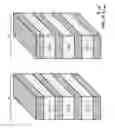 Fig. 27 - SGVC 3D architecture with floating gate device in lateral recesses on sides of conductive strips and insulating strips