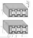 Fig. 29 - SGVC 3D architecture with floating gate device in lateral recesses on sides of conductive strips and insulating strips