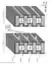 Fig. 30 - SGVC 3D architecture with floating gate device in lateral recesses on sides of conductive strips and insulating strips