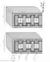 Fig. 31 - SGVC 3D architecture with floating gate device in lateral recesses on sides of conductive strips and insulating strips