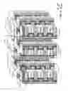 Fig. 33 - SGVC 3D architecture with floating gate device in lateral recesses on sides of conductive strips and insulating strips