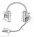 Fig. 01 - Headphones, audio device, audio system and method for transmitting signals