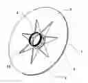 Fig. 01 - PLANAR LOUDSPEAKER MEMBRANE FOR WIDE FREQUENCY RANGE SOUND REPRODUCTION AND SPEAKER UTILIZING SAME