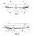 Fig. 08 - Articles of footwear with asymmetrical segmented plates