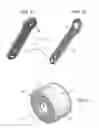 Fig. 07 - Contact surface adapter and components for artificial prosthesis installation clamp
