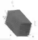 Fig. 14 - FILTER ELEMENT WITH VARIED FILTER MEDIA PACK CHARACTERISTICS