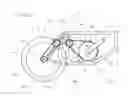 Fig. 11 - Method to sever and disengage a bicycle drivetrain between the crank axis and rear wheel axle, thereby enabling a fold in the bicycle frame at a specified point between said crank axis and rear wheel axle on a vertical or near vertical axis parallel to the plane of the drive train