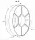 Fig. 12 - Gravity chamber for a habitation module that rotates on support bearings