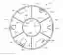 Fig. 01 - Gravity chamber that rotates on support bearings mounted on an inner surface of a hull of a habitation module