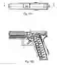 Fig. 16 - Pistol with a rotary barrel
