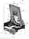Fig. 20 - Detection apparatus having a microfluorometer, a fluidic system, and a flow cell latch clamp module