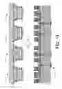 Fig. 14 - Light emitting diode device with reconstituted LED components on substrate