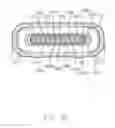 Fig. 11 - Connector having tongue portion with peripheral support unitarily formed with metallic shell