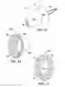 Fig. 10 - Canal hearing devices and batteries for use with same