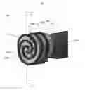 Fig. 08 - Electrical pulse drill bit having spiral electrodes