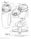 Fig. 02 - Portable beverage container with self opening hinged lid