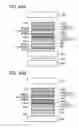 Fig. 45 - Light-emitting device with layered electrode structures