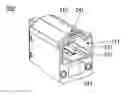 Fig. 01 - Connector including a switch and a locking mechanism for locking a button for closing the switch