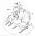 Fig. 01 - Vehicle seat strap retaining assembly