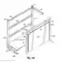 Fig. 43 - Container having generally L-shaped slotted tracks to facilitate movement of dunnage