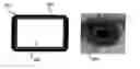 Fig. 01 - Visual display with illuminators for gaze tracking
