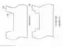 Fig. 12 - Semiconductor device packaging assembly, lead frame strip and unit lead frame with molding compound channels