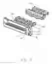 Fig. 08 - Electrical connector with metallic shielding plate unitarily formed with verticla board