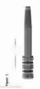 Fig. 03 - Linear, small diameter maple spile made of stainless steel or plastic with two o-rings