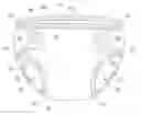 Fig. 01 - DISPOSABLE ABSORBENT ARTICLE HAVING SIDE PANELS WITH STRUCTURALLY, FUNCTIONALLY AND VISUALLY DIFFERENT REGIONS