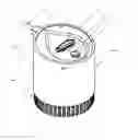 Fig. 01 - Dual chamber ultrasonic diffuser and method of use