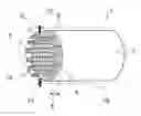 Fig. 01 - Honeycomb body with an electric heating device