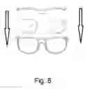 Fig. 04 - Eyeglass frame system where lenses can move from one frame to another