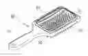Fig. 01 - HAIR BRUSH WITH DOUBLE-SIDED COMB TEETH