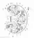 Fig. 03 - Mechanism for retaining bits on a blasthole drill