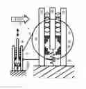 Fig. 01 - Fluid flow induced oscillating energy harvester with variable damping based upon oscillation amplitude