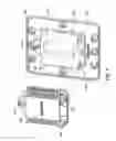 Fig. 08 - Wall covering plate for use with an HVAC controller