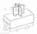 Fig. 01 - Compartmentalized cremation urn system for retaining multigenerational cremains of humans and/or pets