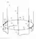 Fig. 01 - Foldable trampoline with an adjustable tension system