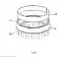 Fig. 06 - Shower head with a toroidal pulsator and a magnetic ring