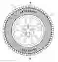 Fig. 01 - Pneumatic tire with layered decorative portion on sidewall outer surface