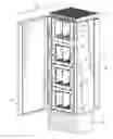 Fig. 01 - Electronics rack with selective engagement of heat sink