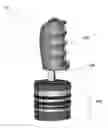 Fig. 01 - Joystick input apparatus with living hinges