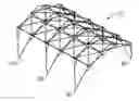 Fig. 01 - Folding frame system with V-shaped leg assembly and folding foot assembly