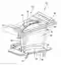 Fig. 01 - Cooled turbine vane platform comprising forward, midchord and aft cooling chambers in the platform